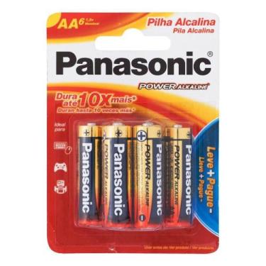 Imagem de Pilha Panasonic Power Alkaline Pequena Aa Com 6 Unidades