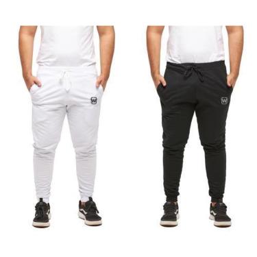 Imagem de Kit 02 Calças Masculina de Moletom Jogger Slim Sport Wooks-Masculino