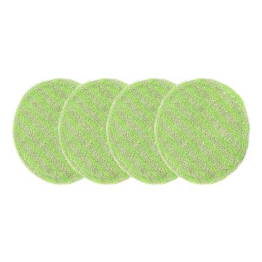 Imagem de Fenteer 4 peças de almofadas de limpeza de chão 16,5 cm para esfregões de limpeza de piso, verde