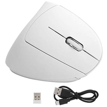 Imagem de Mouse Ergonômico Recarregável Para Computador De Escritório Para Jogos,Mouse Vertical Sem Fio, Mouse Compatível Com OS X E Mouse Com Bateria De Lítio(H1垂直白色鼠标)