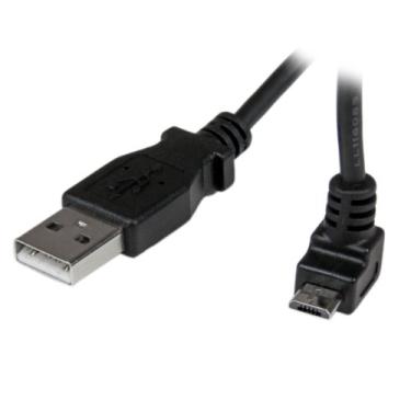 Imagem de StarTech.com 2m 1 x cabo USB A macho para micro B macho micro USB - preto (USBAUB2MU)