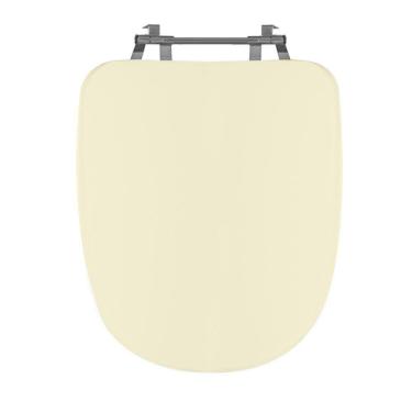 Imagem de Assento Sanitário Poliéster para Louça Duomo Plus deca Aço Creme