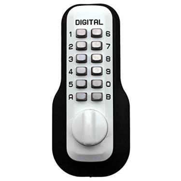 Imagem de Fechadura de porta digital M210 fechadura mecânica sem chave, branca