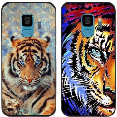 Imagem de 2 peças Tiger King impresso TPU gel silicone capa de telefone traseira para Samsung Galaxy (Galaxy S9)