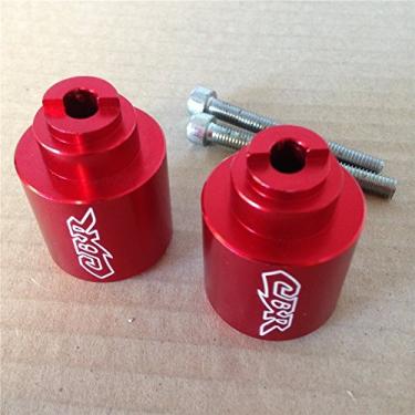 Imagem de Extremidades de barra XKMT compatíveis com CB 559 919 CBR 600 1000 VFR 800 VTR RC51 Gold Wing GL 1800 Vermelho [B00YWCDAEU]