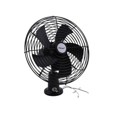 Imagem de Facon Ventilador de Carro de 12 V, Ventoinha de Resfriamento RV de 21 cm com Interruptor, Ventilador de Metal Preto Resistente, 2 Velocidades - Para Caminhão, Carro, Trailer, Ônibus e Barcos