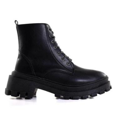 Imagem de Coturno Feminino Zariff Com Brilho Preto 2459-Feminino