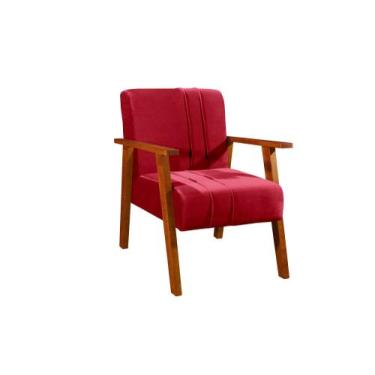 Imagem de Poltrona Cadeira Verona Decorativa Recepção Escritório Luxo - Portofin