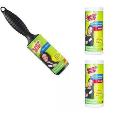 Imagem de Kit Rolo Adesivo + 2 Refil SCOTCH-BRITE 3M
