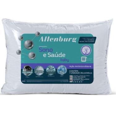 Imagem de Travesseiro P/Bebê Criança Antialérgico Algodão Sono e saude - Altenbu