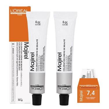 Imagem de Loreal Kit 2 Coloração Majirel 7.4 Louro Acobreado 50g - Loreal Profes