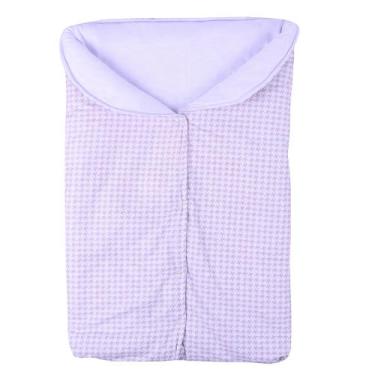 Imagem de Porta Bebê Saco de Dormir Inverno 100% Algodão Aconchego Baby Branco -