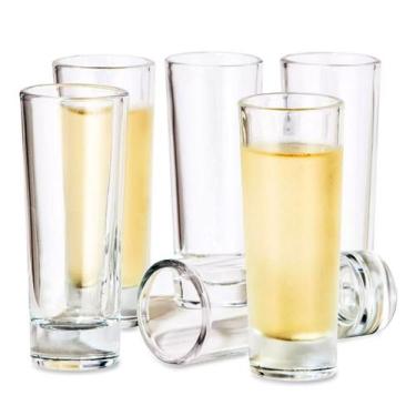 Imagem de Jogo com 6 Copos de Vidro Safira p/ Cachaça 70ml - Original Glass