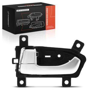 Imagem de A-Premium Maçaneta interna dianteira ou traseira esquerda do lado do motorista compatível com Kia Sportage 2011-2016, caixa preta com alavanca de prata, substituição # 82610-3W000, 826103W000