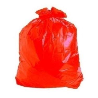 Imagem de Kit Com 10 Saco De Lixo 100 Litros Vermelho Com 100 Unidades - HIGIPAC