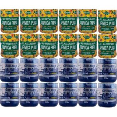 Imagem de Revenda 12 Gel Arnica Pura 200g 12 Gel Cartilagem de Tubarão - Rhenuks