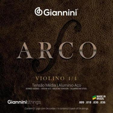 Imagem de Encordoamento Para Violino Médio Série Arco Giannini GEAVVA