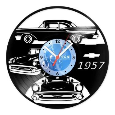 Imagem de Relógio De Parede Disco Vinil Carros - Chevy 1957 - VCA-010 - Modernar