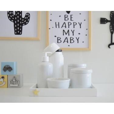 Imagem de Kit Higiene Porcelana Bebê Banho Cuidados K011 Estrela - Ciranda Arte 