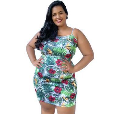 Imagem de Kit 4 Vestido com Alça Alcinha Estampado Malha Suplex - Elite Fashion,