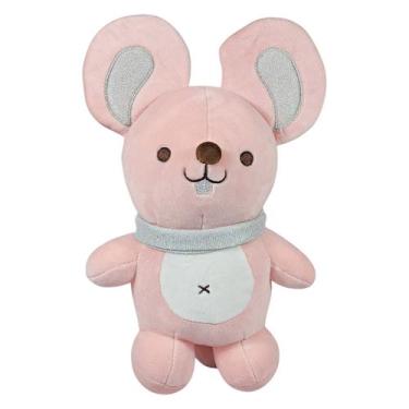 Imagem de Rato De Pelúcia Partes Brilho Poliester 33Cms - Rosa - Fizzy