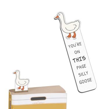 Imagem de Marcadores de livro engraçados para mulheres e homens, presentes bobos, presentes tolos, presentes para amantes de ganso presentes para homens, meias para adolescentes, marcadores de livros para