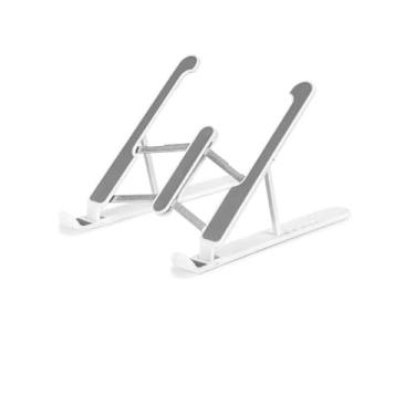 Imagem de Suporte Para Notebook Tablet Base Dobrável Ajustável (Branco)
