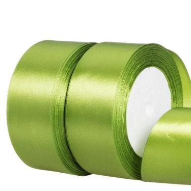 Imagem de Fita de Cetim Trader 38mm N9 com 50 Metros, VERDE LIMãO, 50 METROS