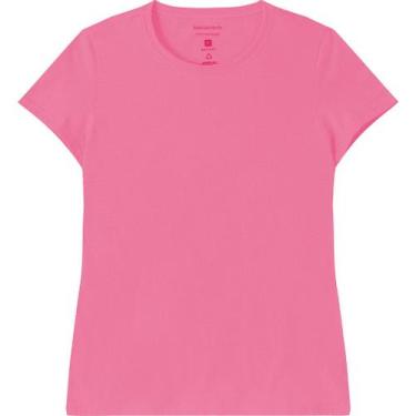 Imagem de Blusa Baby Look Feminina Basicamente Ref. 123988, Rosa 1628, M