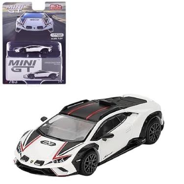 Imagem de Diecast Collectibles Model Car Compatible with Mini GT 1:64 Lamborghini Huracán Sterrato Bianco Asopo Limited Edition MGT00763