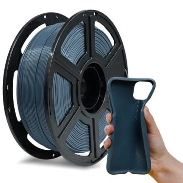 Imagem de Flashforge Filamento flexível PLA para impressora 3D, filamentos de impressão 3D, carretel de 1 kg, precisão dimensional +/- 0,02 mm, ecológico, sem fumaça e sem odor (cinza, PLA flexível)