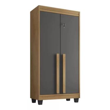 Imagem de Armário Multiuso Sapateira RV Paris Com Chave Cinamomo Grafite