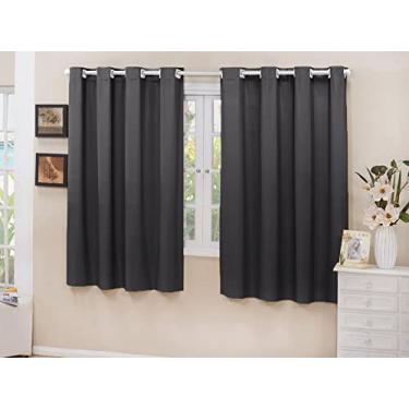 Imagem de Cortina Cozinha Blackout Tecido Preto 2,80x1,50 Corta Luz