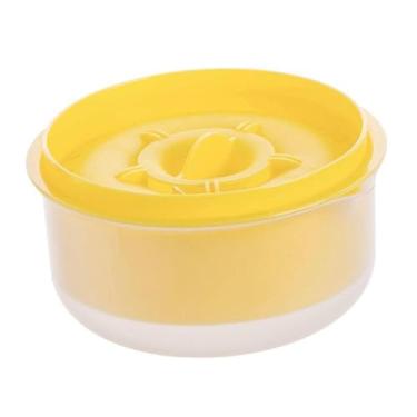 Imagem de IEUDNS Separador de ovos, filtro de clara de ovo, grande capacidade, tigela de filtragem, material de qualidade alimentar, coador, ovo, gema branca, divisor, amarelo