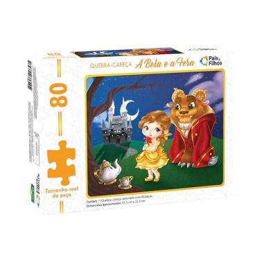 Imagem de Quebra - Cabeça A Bela E A Fera - 80 Pçs
