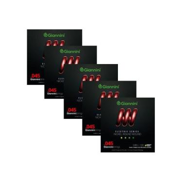 Imagem de Kit 5 Encordoamento Baixo Giannini Electric GEEBRS Nickel 4c 0.045"