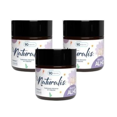 Imagem de Óleo de Alho Cru Naturalis 90 Cápsulas, 3 Unids