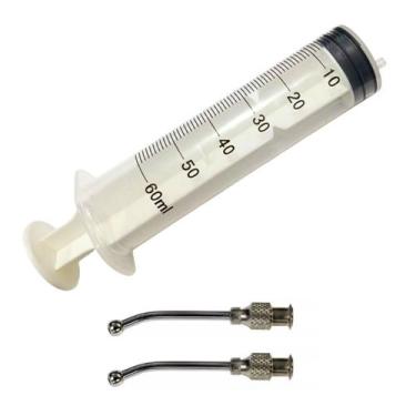 Imagem de Kit Alimentação Pássaros Grandes Seringa 60Ml + 2 Cânulas - Limed Mogi