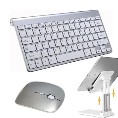 Imagem de BDNET, Kit Teclado Mouse Sem Fio Suporte Tablet Galaxy Tab A7 S6 S7