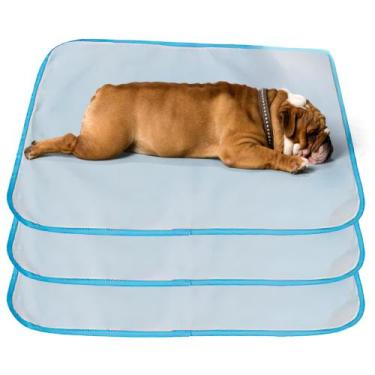 Imagem de 3 Caminhas para Cães e Gatos Dobrável 200 Lavagens 70x50 Branco com Bo