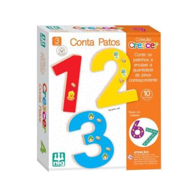 Imagem de Jogo Educativo Conta Patos Em Madeira Nig - 0458