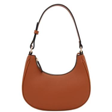 Imagem de Bolsa de ombro FashionPuzzle Small Crescent Tan/Tan