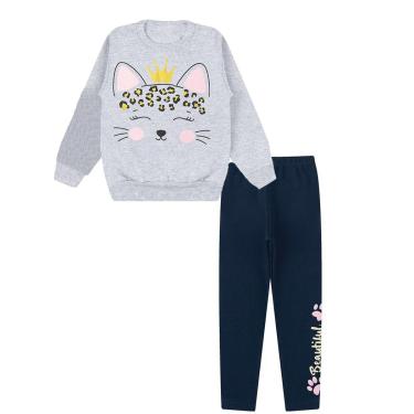 Imagem de Conjunto Moletom Menina Infantil felpudo Roupa de frio Criança Cor:;Tamanho:8;Gênero:Mulher-Feminino