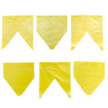 Imagem de BANDEIRINHA DE PLÁSTICO FESTA JUNINA COR ÚNICA 10m - QFESTA, AMARELO