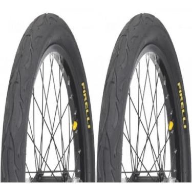 Imagem de Par Pneu Bicicleta Balão Tornado Flame Aro 20x2.125