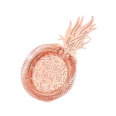 Imagem de ＫＬＫＣＭＳ Coador de, coador de gelo em formato de abacaxi, ferramenta para fabricação de bebidas, separador de gelo para festas e clubes, cozinha e, Rosa Ouro