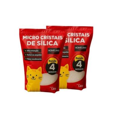 Imagem de Kit 2 Areias Higiênicas Sílica em Micro Cristais para Gatos - Home Lan