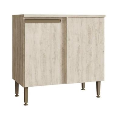 Imagem de Balcão de Cozinha Greta 1 Porta Crema - Irm Móveis, Bege, Moderno