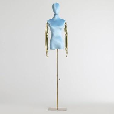 Imagem de Corpo De Manequim Torso, Manequim Ajustável, Manequim Realístico, Manequim Feminino, Altura Ajustável, W/base De Metal Manequim, Sky Blue Flannel, A
