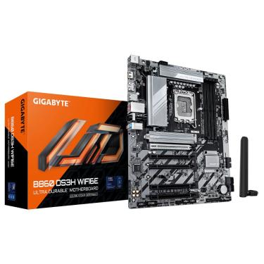 Imagem de Placa Mãe Gigabyte B860 DS3H WIFI6E LGA 1851 4xDDR5 Intel B860 Express ATX